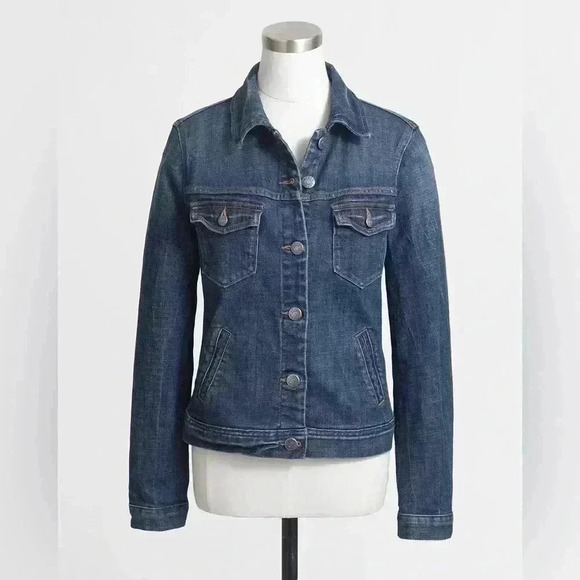 J. Crew Factory | Denim Jacket, Cotton Blend - Picture 1 of 9